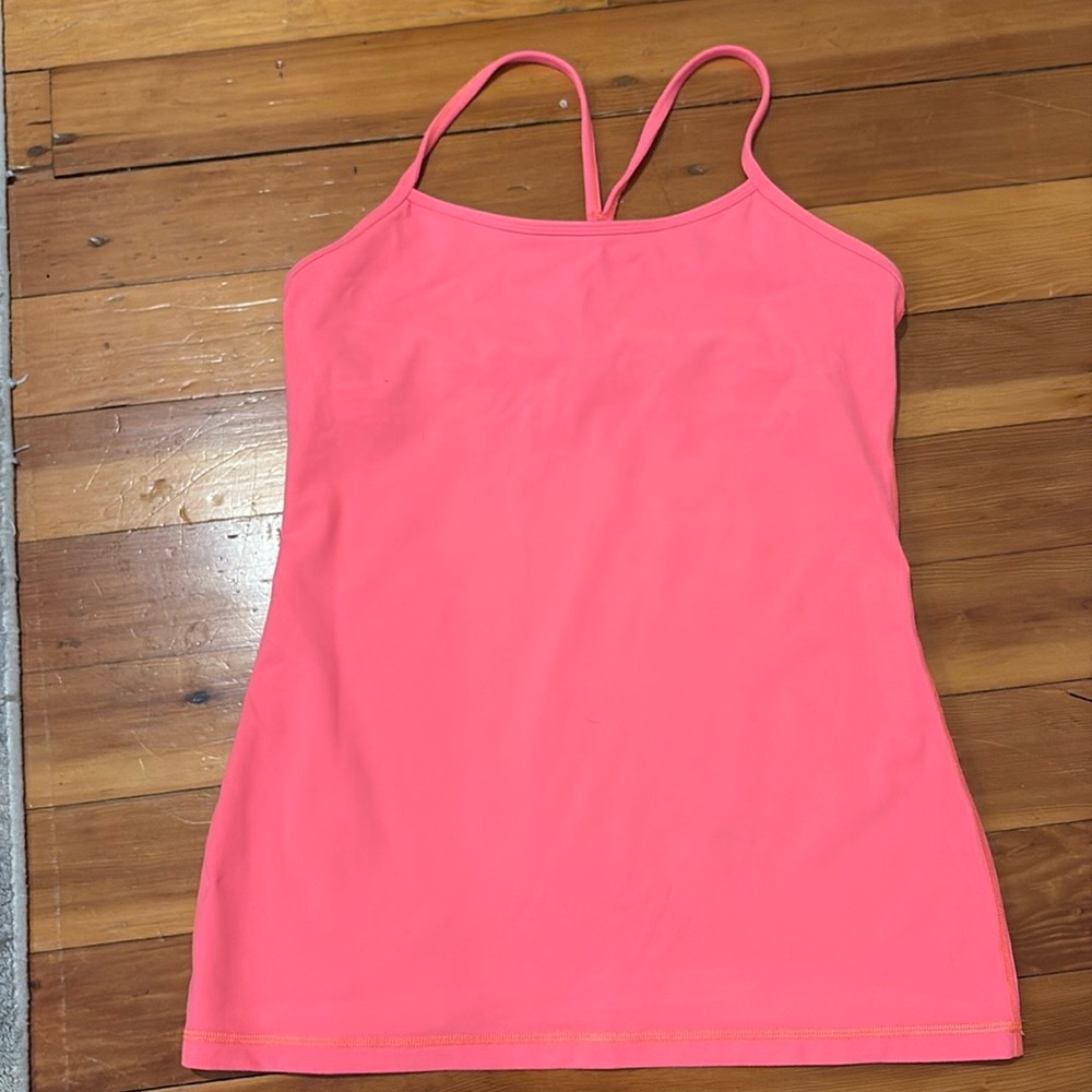 Lululemon Athletica Women’s Pink Power Y Tank Top coral size 10?